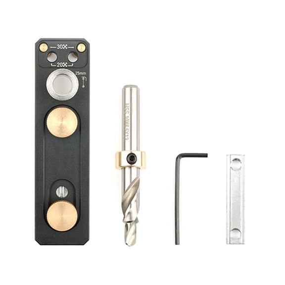 Track Drill Guide with Sliders Countersunk Step Punch Connection Tool Hole Punching Tools Aid