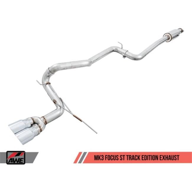 Track Edition Cat-back Exhaust with Chrome & Silver Tips for Ford Focus ST