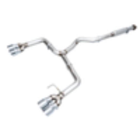 Track Edition Exhaust for 2022 Plus VB Subaru WRX, Chrome Silver Tips