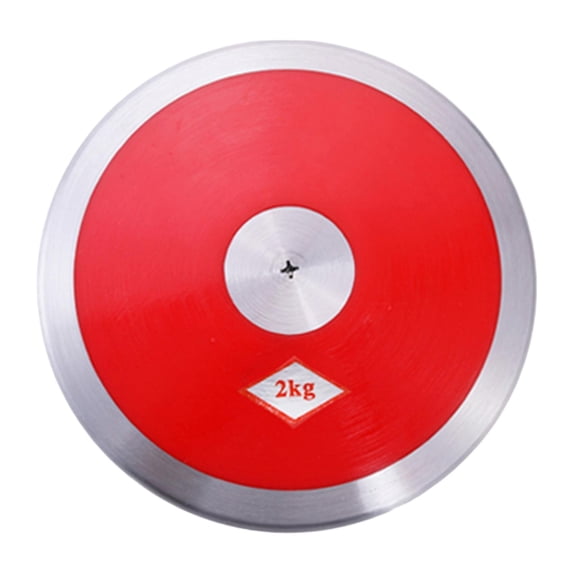 Track Field Discus Training Equipment Sports Discus 2kg Nylon Core Outdoor School Boys Girls