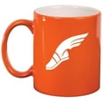 thumbnail image 1 of Track & Field Wing Shoe Ceramic Coffee Mug Tea Cup Gift (11oz Orange), 1 of 2