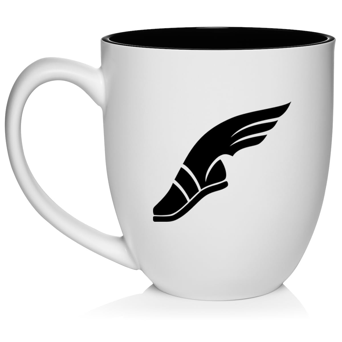Track & Field Wing Shoe Ceramic Coffee Mug Tea Cup Gift (16oz White)