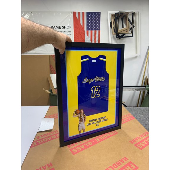 Track & Field college Senior Award Night Gift Idea - Jersey Print Frame