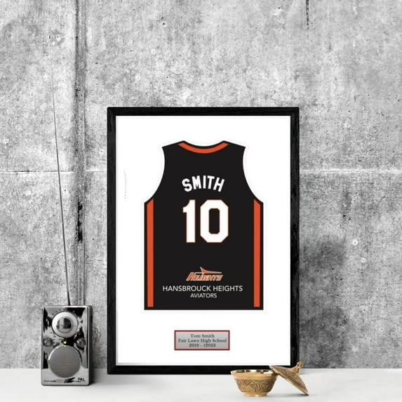 Track & Field college Senior Award Night Gift Idea - Jersey Print Frame