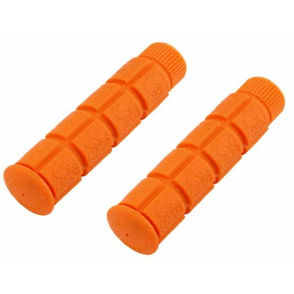 Track Grips Orange. Bike grips, bicycle grips,fixie grips, lowrider grips, beach cruiser grips, mountain bike grips