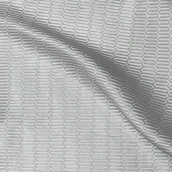 Track Jacquard, Quilted Look Fabric, 115 Inch. in Width, | Home Decor, White / Cut by the Yard