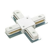 Track Lighting White Metal Connector 2 Conductor | Renovators Supply