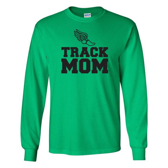 Track Mom Adult Long Sleeve T-shirt