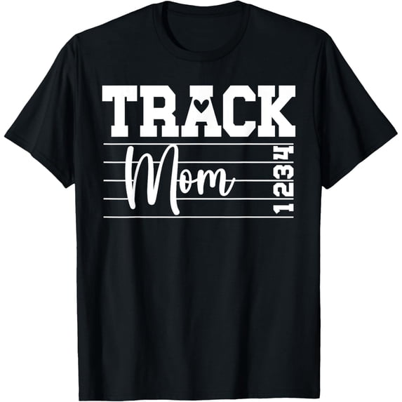 Track Mom Of A Track And Field Athlete Proud Track Mother T-Shirt