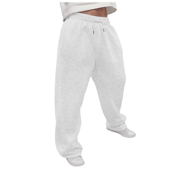 Track Pants Men Baggy Baggy Black Sweatpants Men's Baggy Sweatpants Wide Leg Lounge Sweat Pants with Pockets
