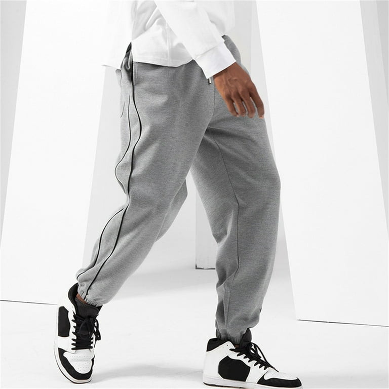 Track Pants Men s Casual Pants Sport Solid Color Pocket Workwear Sweatpants for Men Pants Sweatshirt Grey Sweatpants Men Pants Men s Track Pants Summer Pants for Men Walmart