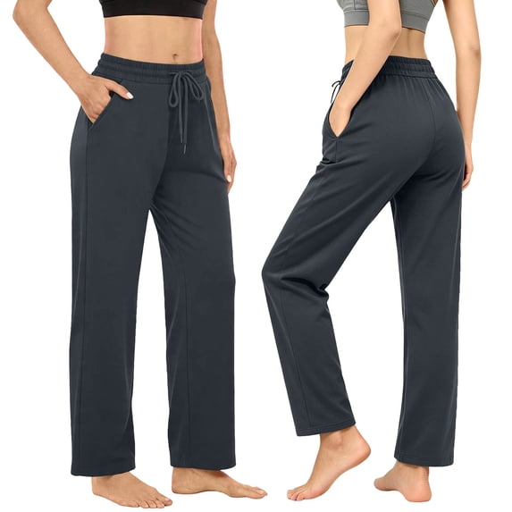 Track Pants For Women Everyday Comfort Solid Summer Everyday Wear Easy Movement Travel Friendly Travel Outfit Easy Everyday Styling Relaxed Weekend Wear Dark Gray XXL