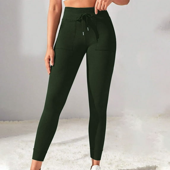 uublik Track Pants Women Green Soft Lounge Joggers Sweatpants Athletic Yoga Pants