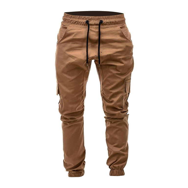 Track Pants Women Men s Solid Color Side Pockets Lace up Waistband Casual Drawstring Pants Bottom Trousers Walmart