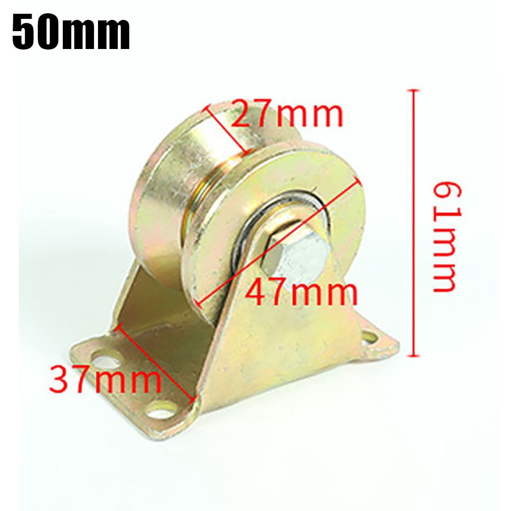 Track Pulley Steel Cable Pulley for Ropes 1-8mm Cable Pulley with 2 ...