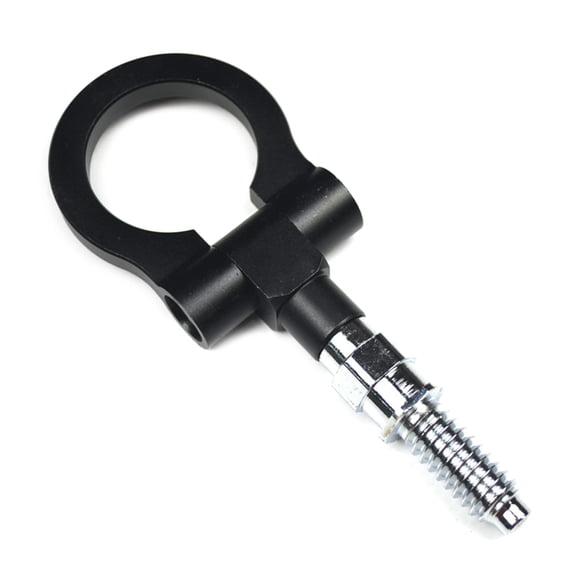 Track Racing Tow Hook Towing Eye Aluminum Screw On Front Rear Bumper Replacement for European Vehicles Auto