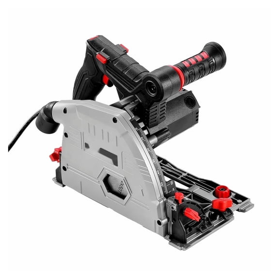 Track Saw 6-1/2 Inch Plunge Cut Circular Saw Kit - Wood & Plastic Cutting Tool