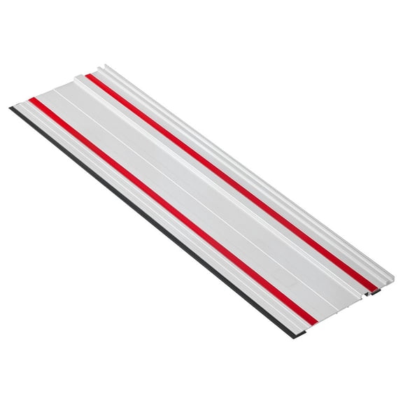 Track Saw Guide Rail, 55-Inch Cutting Range, Kit Includes 2 x 27.5 in Aluminum Extruded Guide Rails and 1 Connector, Compatible with Makita, Festool & WEN Track Saws, for Woodworking Projects