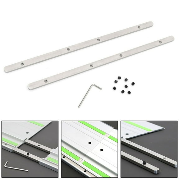 Track Saw Guide Rail Connector Kit 304 Stainless Steel Woodworking Tool For Track Saw Long Cuts For-Makita-Festool Guide Rail