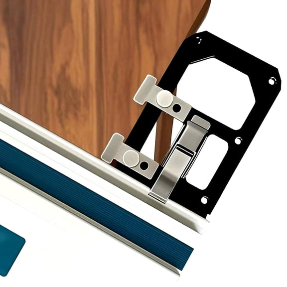 Track Saw Square with Edge Support, Guide Rail Square, Accurate 90 Degree Right Angle Guide for Fast Easy Cuts, Compatible with Festool and Makita, Track Saw Guide Rail for Precision Cutting