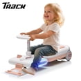 thumbnail image 1 of Track Seven 12V Ride on Car, Kids Electric Go Kart with LED Lights, Music, Adjustable Length, Portable Go Kart with Detachable Mopping Kit, Electric Car for Kids Toddlers Age 3+, Pink, 1 of 8