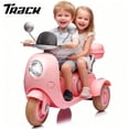 thumbnail image 1 of Track Seven 12V Ride on Motorcycle, 2-Seater Electric Motorcycle with Dual Motor, 3 Wheels Motorbike with Bluetooth, LED Lights, Storage Box, Front Hook, Ride on Toy Car for Kids Aged 3+, Pink, 1 of 7