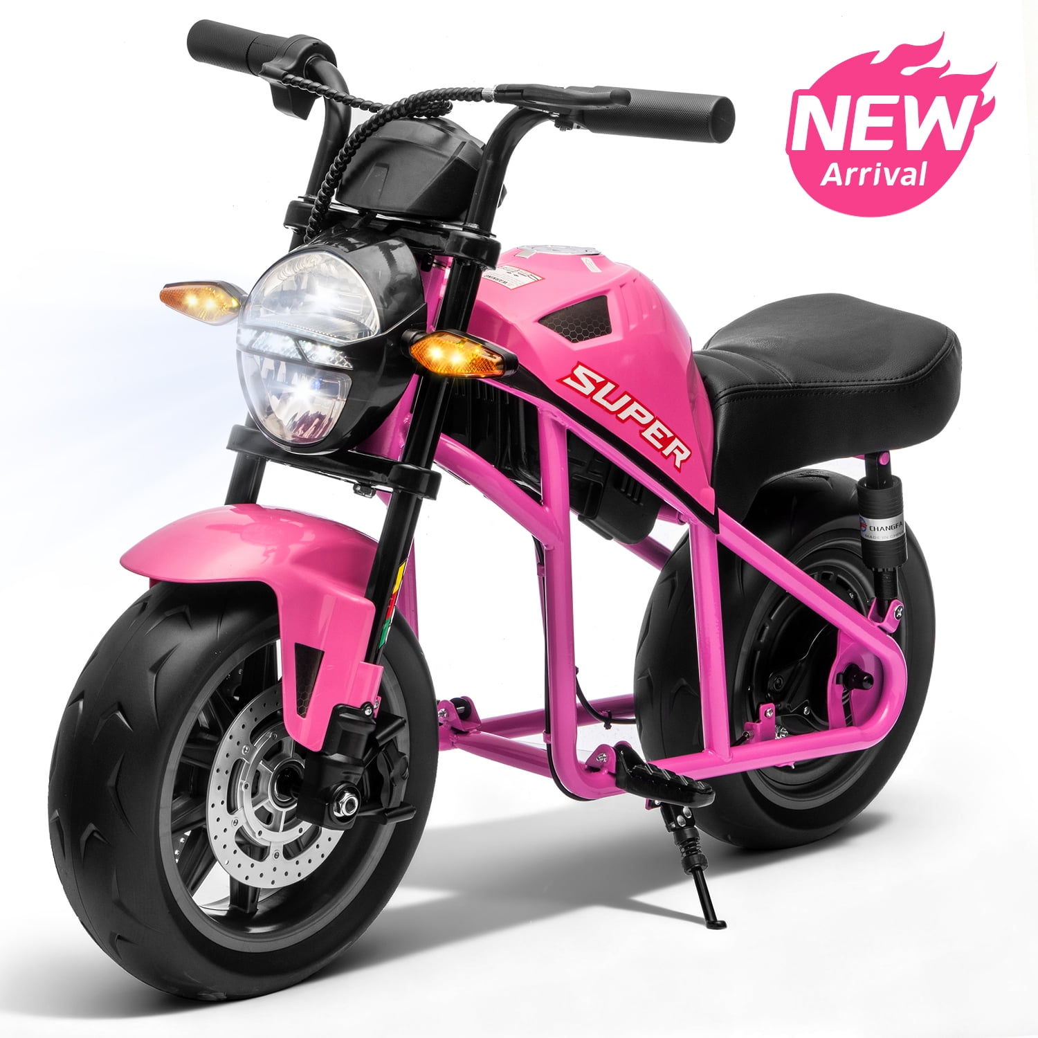 Track Seven 24V Electric Motorcycle for Kids, 300W Electric Dirt