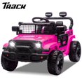 thumbnail image 1 of Track Seven 24V Kids Ride on Truck, 2WD Electric Car with Remote Control, Four-Wheel Suspension, Power Display, Bluetooth, MP3 Player, LED Lights, Kids Ride on Toy Car for Boys Girls Aged 3+, Pink, 1 of 7