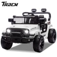thumbnail image 1 of Track Seven 24V Kids Ride on Truck, 2WD Electric Car with Remote Control, Four-Wheel Suspension, Power Display, Bluetooth, MP3 Player, LED Lights, Kids Ride on Toy Car for Boys Girls Aged 3+, White, 1 of 9