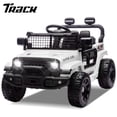 thumbnail image 1 of Track Seven 24V Kids Ride on Truck, 2WD Electric Car with Remote Control, Four-Wheel Suspension, Power Display, Bluetooth, MP3 Player, LED Lights, Kids Ride on Toy Car for Boys Girls Aged 3+, White, 1 of 9