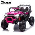 thumbnail image 1 of Track Seven 24V Ride on Car, 2WD Electric Off-Road UTV Truck w/ 400W Motors, Remote Control, Large Seat, Bluetooth, Lights, Power Display, Portable Handle, Electric Car for Boys Girls Aged 3+, Pink, 1 of 8