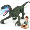 thumbnail image 1 of Track Seven Dinosaur Toys for Kids 3-5, 5-7, 8-12, 2.4GHz Remote Control Dinosaur with Walking, Realistic Sounds, Demo Mode, Rechargeable Jurassic Toys for Birthdays, Parties, Children’s Day, 1 of 10