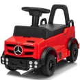 thumbnail image 1 of Track Seven Ride-On Push Car for Toddlers, Licensed Mercedes-Benz Unimog Sliding Car w/Steering Wheel, Under Seat Storage, Foot-to-Floor Ride On Toy for Boys & Girls Aged 1-3 Years, Red, 1 of 7