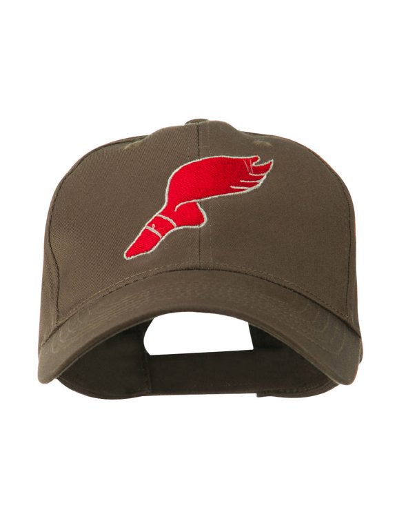 Track Shoe with Wing Embroidered Cap - Brown OSFM