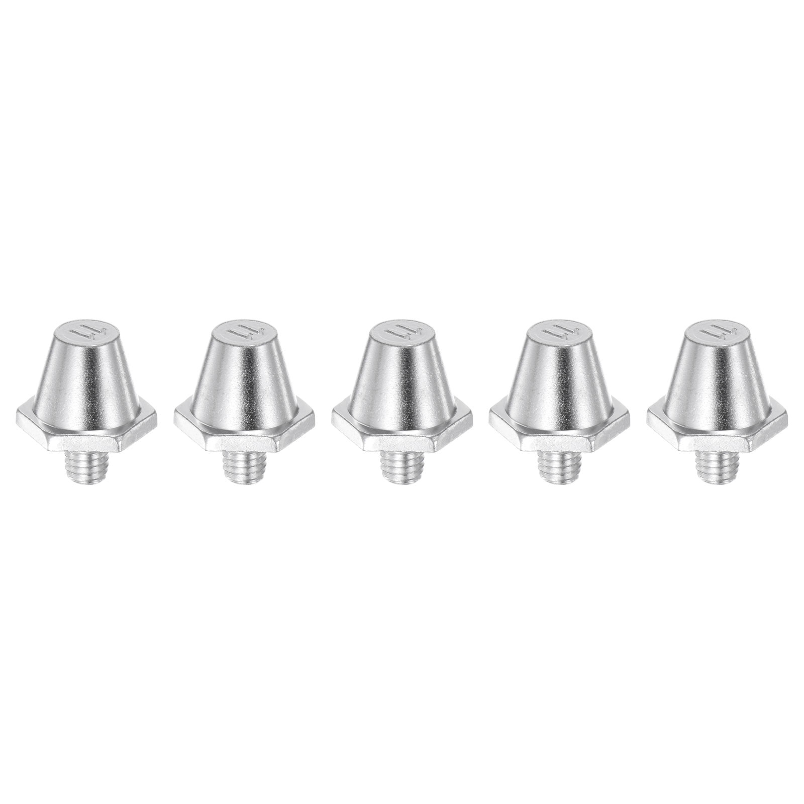 Track Spikes 11mm Aluminum Lightweight for Soccer Shoes Silver