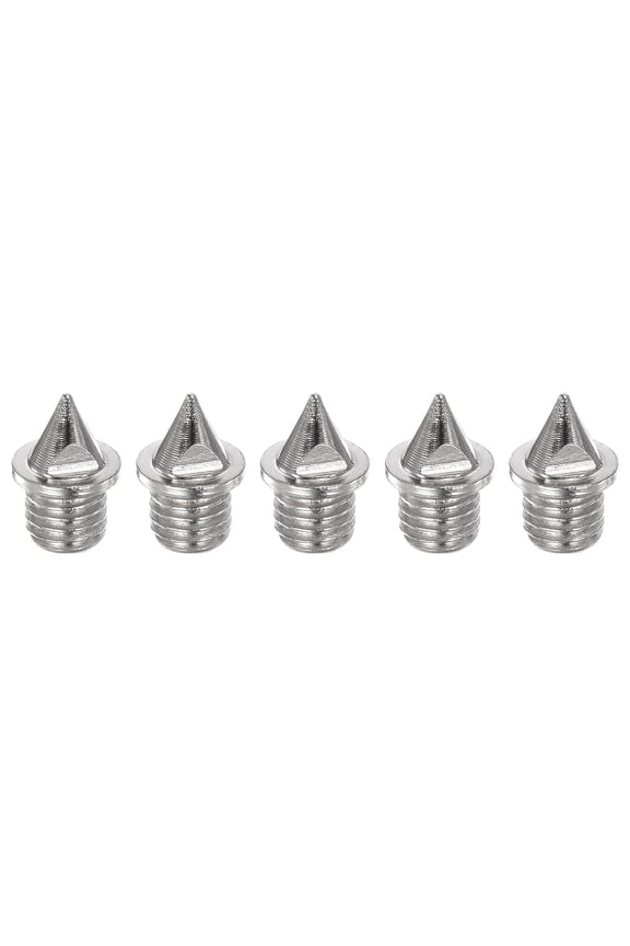 Track Spikes 3/16 Inch Alloy Steel Lightweight for Track Shoes, Silver Tone, 5 Pieces