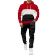 thumbnail image 1 of Track Suits Mens 2 Pieces Set Hoodie Pullover Sweatshirts for Men With Pockets And Joggers Sweatpants, 1 of 4