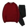 thumbnail image 1 of Track Suits Mens Casual Men's Long Sleeve Crewneck Sweatshirt and Pants Workout Athletic Outfits Sets, M, 1 of 2