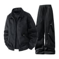 thumbnail image 1 of Track Suits Mens Full Zip Up Jacket and Pants Outdoor Workout Sets, M, 1 of 8