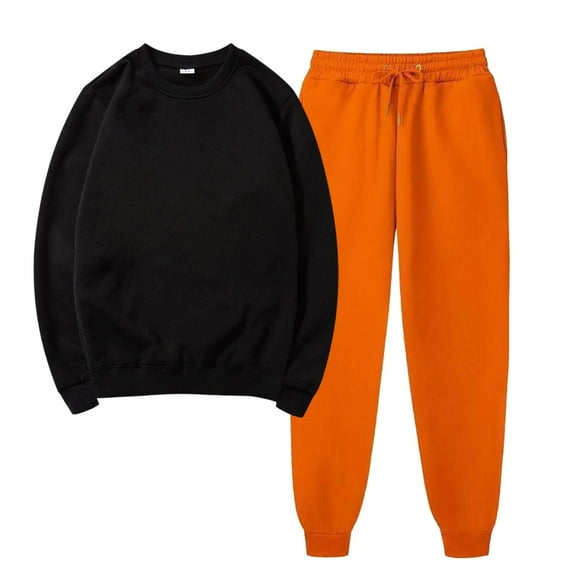 Track Suits for Women Set Sweatsuits 2 Piece,2024 Fall Winter Two Piece Trendy Solid Color Classic Long Sleeve Round Neck Sweatsuit with Drawstring Jogger Pants Loose Pullover Sets