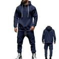 thumbnail image 1 of Track Suits for Men 2 Piece Set Casual Athletic Sweatsuit Full Zip Pullover Long Sleeve Running Sport Outfits Jogging Tracksuit Mens, 1 of 8