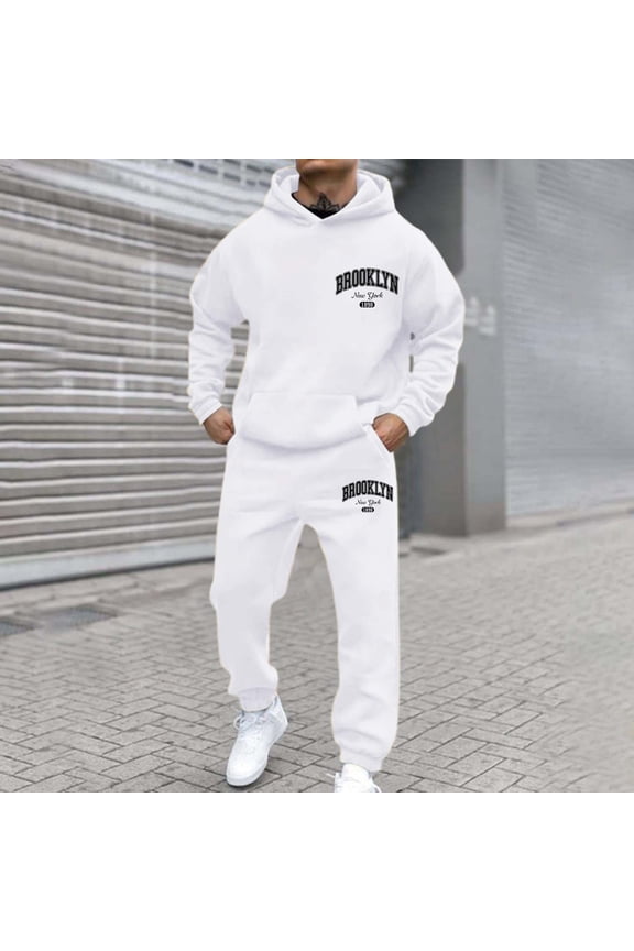 Track Suits for Men 2 Piece Set Plain Casual Zip up Full Sleeve Jogging Outfit For Men Athletic Jogging Fall Winter Tracksuit