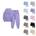 thumbnail image 1 of Track Suits for Women Set 2025 Mama Hoodie and Jogger Sweatpants 2 Piece Matching Sweatsuit Travel Lounge Set, 1 of 1