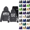 thumbnail image 1 of Track Suits for Women Set Brooklyn New York Hoodie and Jogger Sweatpants 2 Piece Matching Sweatsuit Lounge Set, 1 of 1