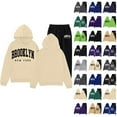 thumbnail image 1 of Track Suits for Women Set Brooklyn New York Hoodie and Jogger Sweatpants 2 Piece Matching Sweatsuit Lounge Set, 1 of 1