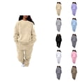 thumbnail image 1 of Track Suits for Women Set Plain Crewneck Sweatshirt and Jogger Sweatpants 2 Piece Matching Sweatsuit Lounge Set, 1 of 1