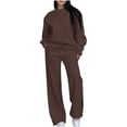 thumbnail image 1 of Track Suits for Women Set Sweatsuits Causal 2 Piece Outfit Oversized Sweatshirts Wide Leg Pants Fall Winter Outfits, 1 of 7