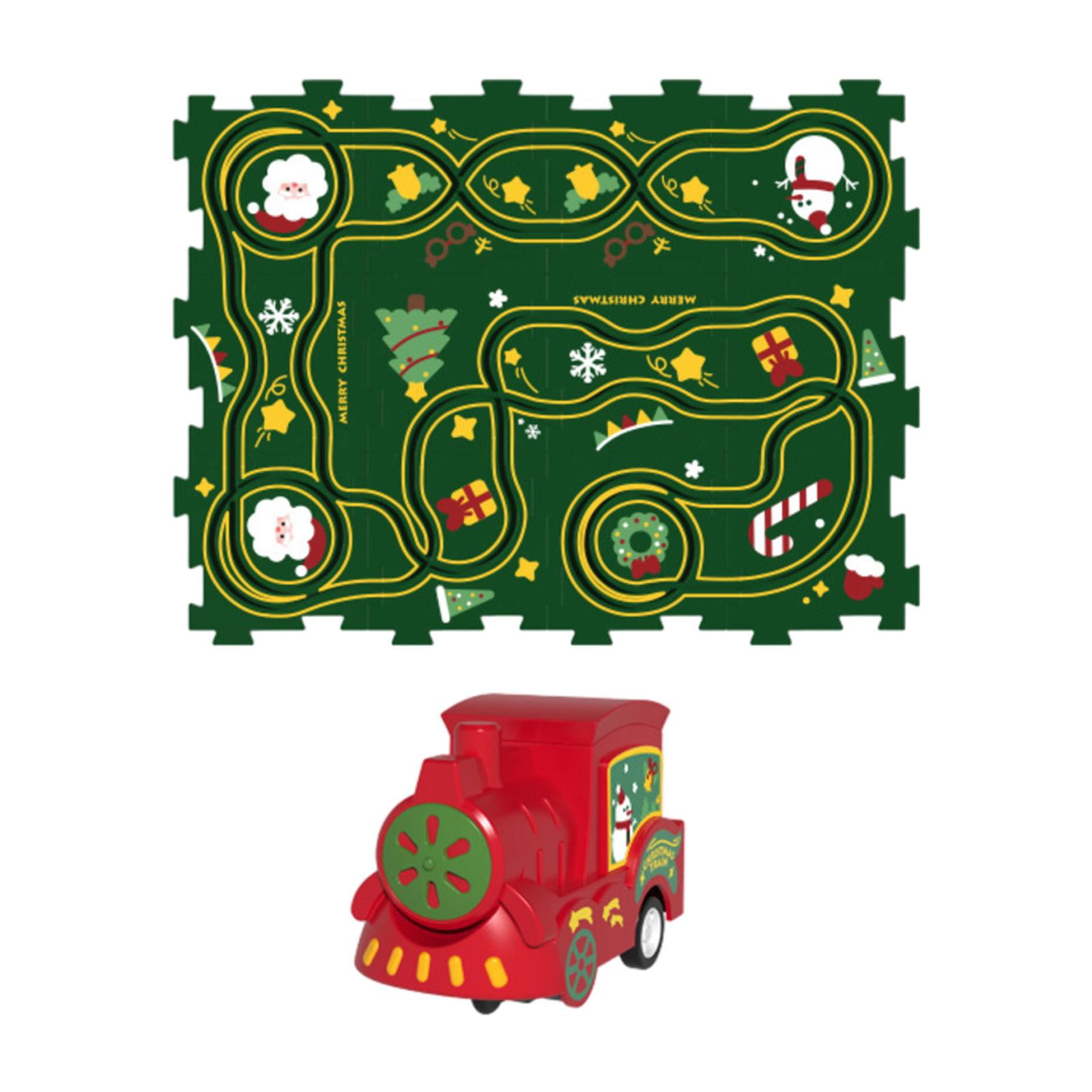 Track Toy Vehicle Learning Toys Train Track Puzzle Board for Boys Kids