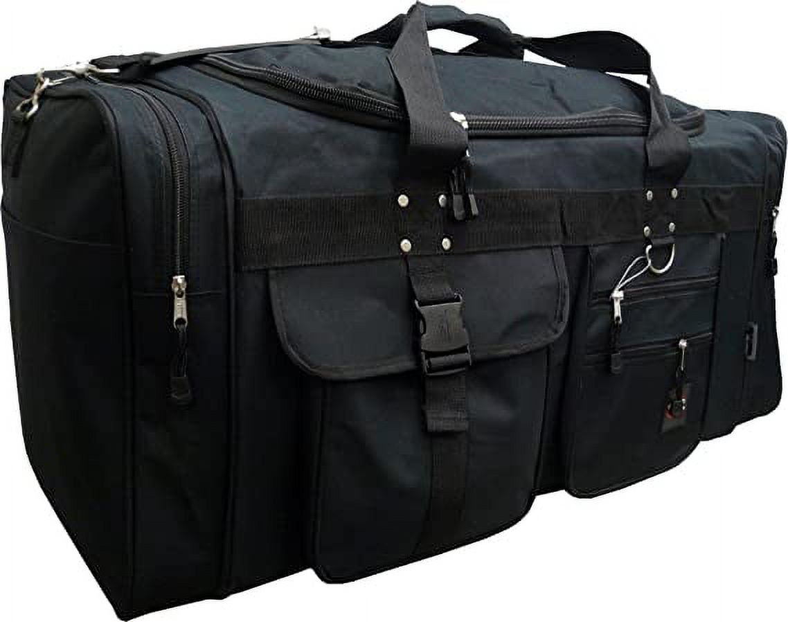 Track USA by Triple Gear Heavy Duty 19" Sport and Travel Duffle Bag (Black)
