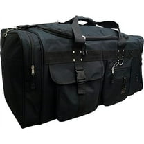 Track USA by Triple Gear Heavy Duty 19" Sport and Travel Duffle Bag (Black)
